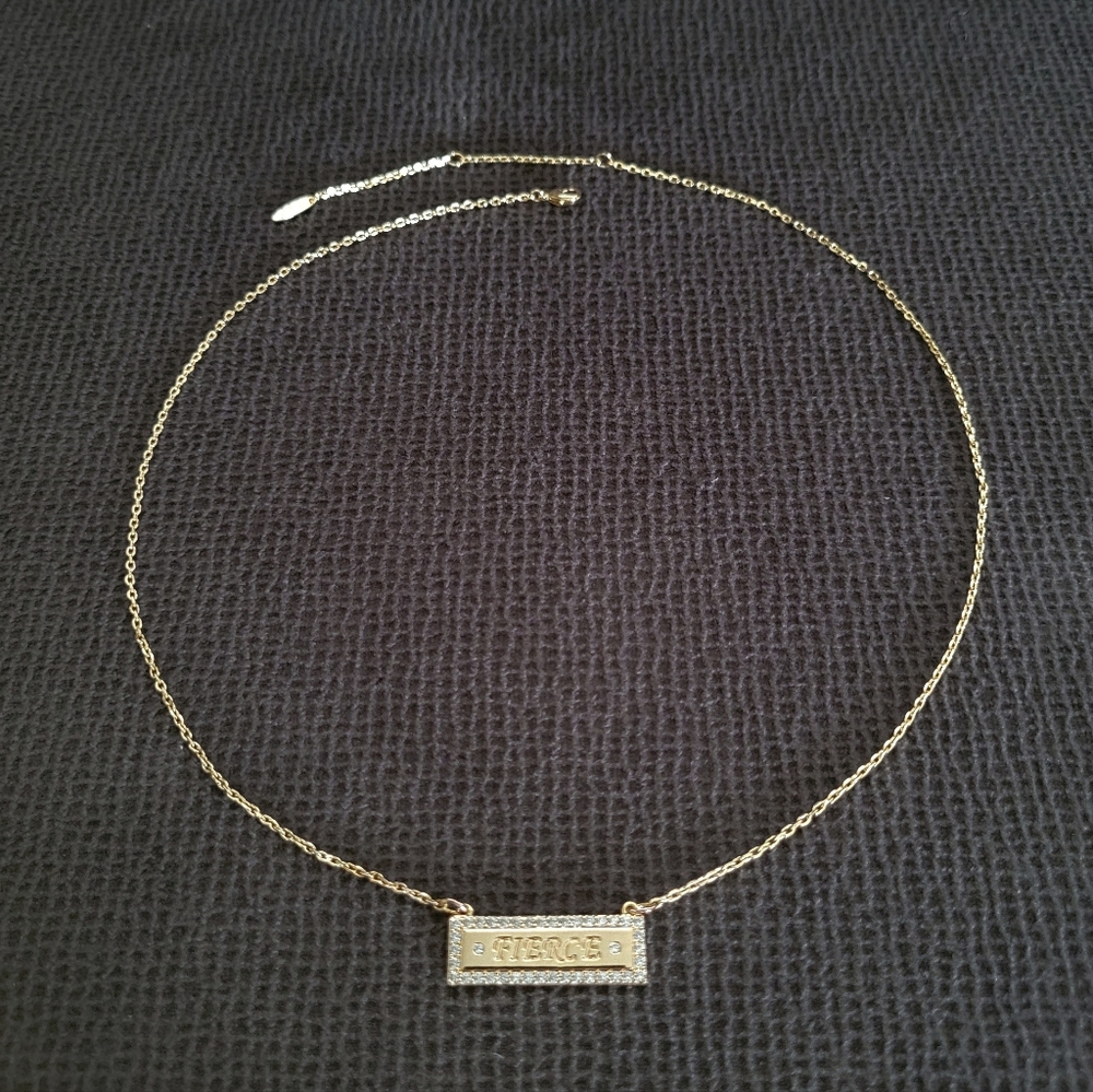Lulu DK "Fierce"💪 Stationary Bar Necklace - NWOT - Picture 10 of 15